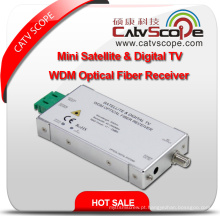 Fornecedor Profissional Mini Satélite de Alta Performance e Digital L Band TV Wdm Receptor de Fibra Óptica